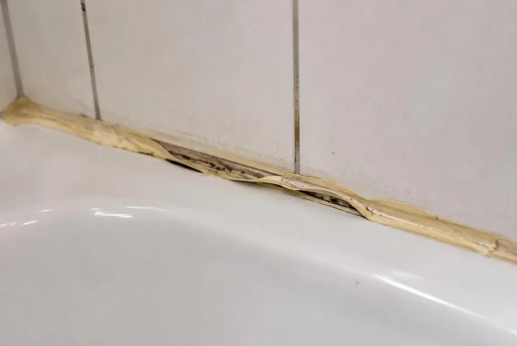 Kitbedrijf Blaricum – loslatende kit naast het bad